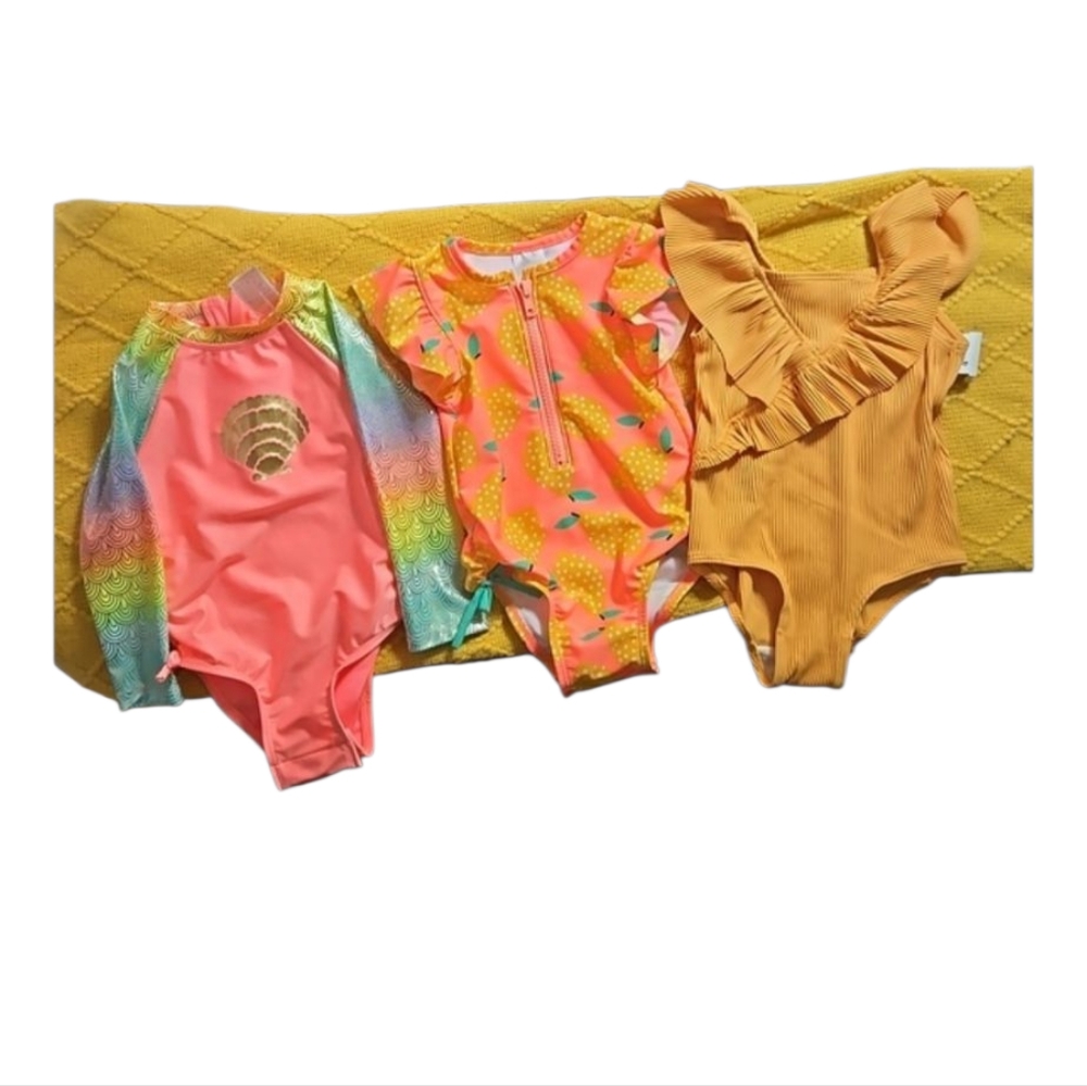 Colorful Kids' Swimsuit Set - Picture 1 of 3